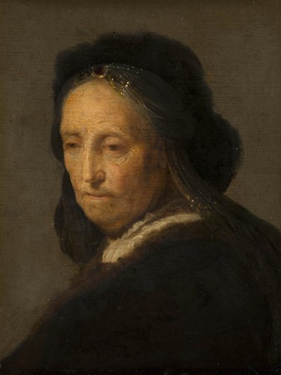 Study of an Old Woman by after Rembrandt van Rijn